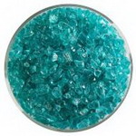Bullseye-Fritten / Kr�sel #-1408-03 - hell-aquamarin blau-tr., grob