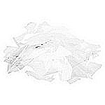 Bullseye-Confetti 1401 F - extra klar - transparent