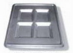 Fusing-Form aus Edelstahl ca 270x270x23mm - No-113