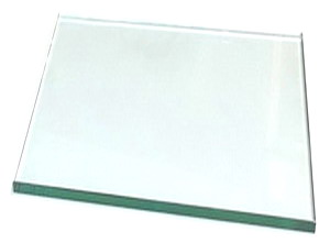Glasplatte - Floatglas 15mm - Kanten u. Ecken geschliffen und poliert