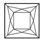 Bevel 1,5x1,5 = ca 3,8cm x 3,8cm - Mehrfachfacetten #-706 05