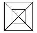Bevel 1,5x1,5 = ca 3,8cm x 3,8cm - Mehrfachfacetten #-706 90