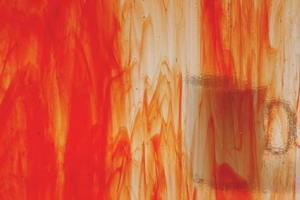 WISSMACH - 27-LL, Colorescentglas rotorange, klar marmoriert