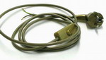 Anschlusskabel mit Schalter, goldfarbig, 3-adrig, 2m
