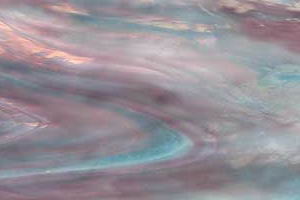Opalescentglas, aqua, amethyst, klar u.perlopal Aqua-Rose ( S-6034-83CC )