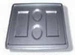 Fusing-Form aus Edelstahl ca 370x218x16mm - No-605