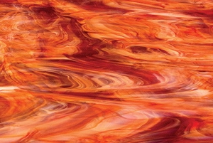 SPECTRUM F - 6051-83CC-F, Opalescentglas, selenrot, perlopal - marm. Herbstflamme, Fusing AK96