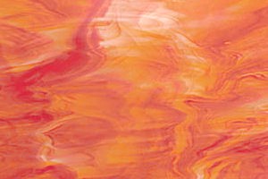 SPECTRUM H - 675-5S-F, Opalescentglas, orangerot / wei� marmoriert, Fusing AK96