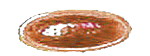 Antik-Muggel oval 43 x 16mm - dunkel-bernstein / dunkel-amber