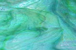 Tiffanyglas aquamarinblau, gelbr�n, weiss - Y-035