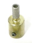 Zusatz-Schleifkopf 6mm (1/4) mit hohlem Schleifstift / Glasbohrer