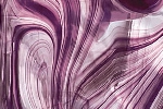 Amethystfarbenes Barockglas