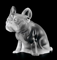 Figur Bulldog ca 70mm - Bleikristallglas