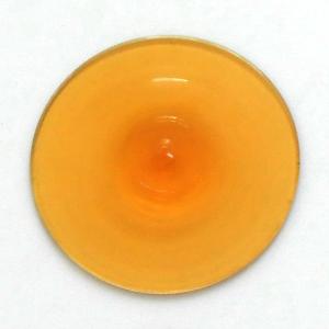 Butzen - handgefertigt, 10cm kohlegelb - Farbe #-204