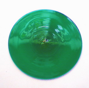 Butzen - handgefertigt, 10cm dunkelbl�ulichgr�n - Farbe #-2202