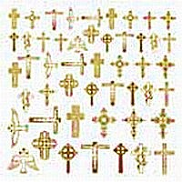 Gold-Einbrennbilder CHRISTLICH 22karat Gold - #30200911