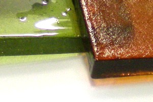 Oberfl�chendetail von Glasdallen