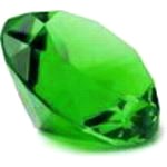 Glasdiamant gr�n, ca 80mm / 8cm Durchm.