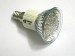 LED-Strahler mit 20 hellen Leuchtdioden - 1Watt, E14, Kaltweiss