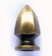 Endknopf Hexagonal, 36mm x 22mm - br�niertes Metallteil, Gewinde M10x1, PS-0019