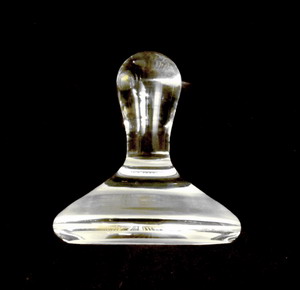 Glasl�ufer - Glasfarbreiber - flache Ausf�hrung, ca 7,5cm Durchm.