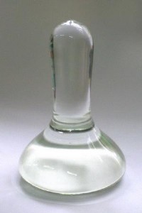 Glasl�ufer - Farbreiber aus Glas - super schwer, ca 10cm Durchm. #-610 82
