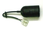 Kunststofffassung E27 mit Kabel u. L�sterklemme