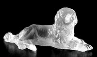 Figur Hund ca 45mm - Bleikristallglas