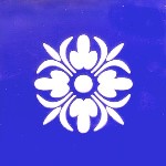 Friesecke Lilien-schlicht Motiv in 67mm, blaues �berfangglas 9 bis 12cm