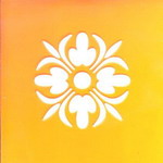 Friesecke Lilien-schlicht Motiv in 67mm, gelbes �berfangglas 9 bis 12cm