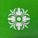 Friesecke Lilien-schlicht Motiv in 67mm, grünes Überfangglas 9 bis 12cm - ab 16,75EUR/Stück