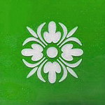 Friesecke Lilien-schlicht Motiv in 67mm, gr�nes �berfangglas 9 bis 12cm