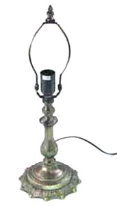 Lampenfu� ANTIK 27cm - komplett verdrahtet