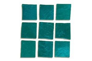 Goldsmalten, t�rkis - ca 1 x 1cm (OI-2030)
