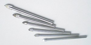 Glasbohrersortiment 2x 3mm; 2x 4mm; 1x 5mm; 1x 6mm = 6 St�ck