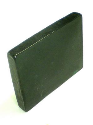 Dallglasplatte TANNENGR�N DUNKEL, ca 15x20x2,5cm