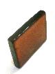 Dallglasplatte BERNSTEIN DUNKEL, ca 15x20x2,5cm