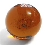 Glaskugel 60mm bernsteingelb