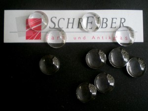 Glasstein - Muggel rund, kristall, 10mm - Preis per St. ab 10 St�ck