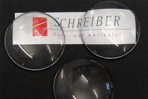 Glasstein - Muggel rund, kristall, 35mm - Preis per St. ab 5 St�ck