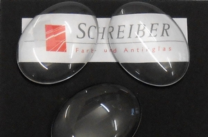 Glasstein - Muggel oval, kristall, 40x30mm - Preis per St. ab 5 St�ck