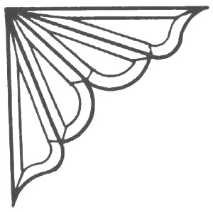 Eck-Facettenbild 21x21cm 4-teilig - HC-3