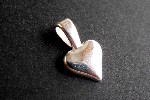 �se HERZTROPFEN, klein, silbern - Preis per St. ab 10 St�ck