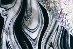 Irisierendes Barockglas
