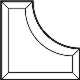 Bevel, Innenecke 5x5x2 = 12,7cm x 12,7cm x 5cm #-260 05