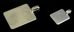 Pendant Plate INOX Anhänger aus Edelstahl - gross - #-8300-012 / 10