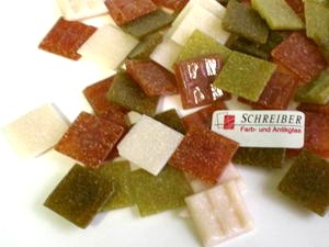 J-Mosaik-Mixpackung Terra - ca 20mm Glasmosaik in Erdt�nen