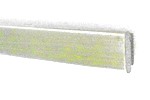 Kopfprofil mit Bleikern, flach - Neusilber, 6mm, selbstklebend - ab 4 m