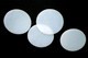 Kreise weissopales Glas - 5,5cm - Beutel mit 4 St. - BB101-C5,5