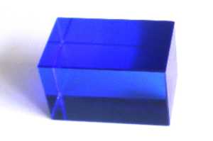 Glasquader BLAU - ca 80 x 50 x 50mm